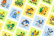 Cute Safari Animal Stickers, an Emoji Icon by Vectors Market (Thumbnail 6 of 9)