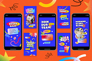 Gradient Coffee Shop Instagram Set, a Social Media Template by Aiyari Graphic (Thumbnail 5 of 5)