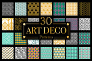 Art Deco vector patterns, a Pattern Graphic by Designnina Shop (Thumbnail 1 of 8)