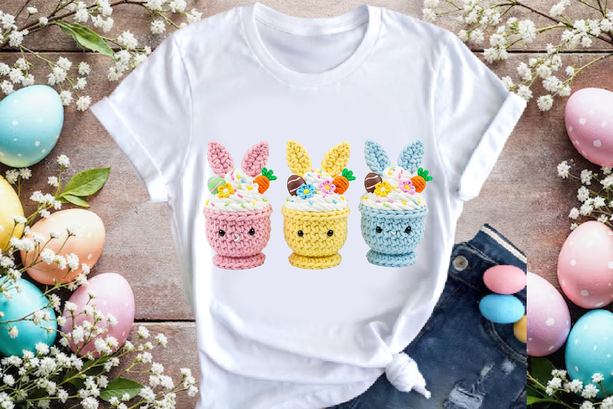 Yarn Crochet Easter Coffee PNG, an Illustration by DreamArtGraphic (Photo 4 of 4)