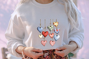 Rustic Hanging Hearts Clipart, an Illustration by designcity5 (Thumbnail 5 of 5)