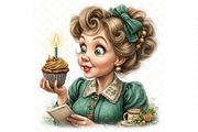 Woman Birthday Cupcake JPG, a Person Illustration by Memories By Lea (Thumbnail 16 of 17)