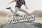Awaluna Font, a Script Font by Dankudraw (Thumbnail 1 of 6)