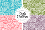 Curly patterns set, a Pattern Graphic by Dreaming_Lucy (Thumbnail 1 of 4)