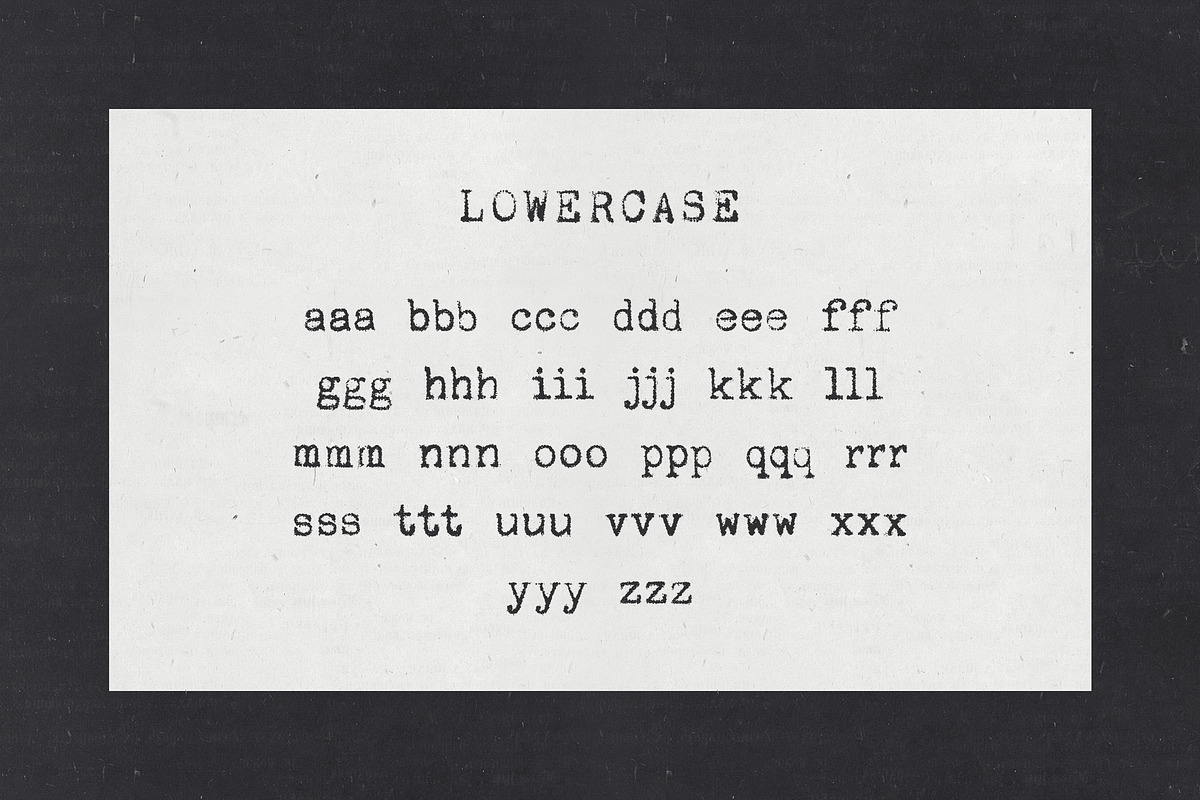 Corpus Typewriter Font, a Serif Font by Brent Galloway (Photo 5 of 10)