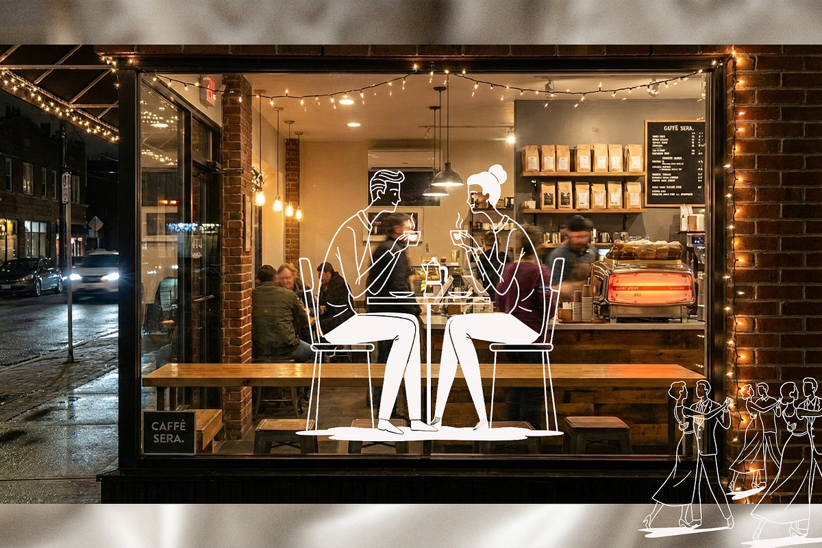 Mid-Century Modern Couple line Art, a Person Illustration by 3d_model_tifotizi (Photo 4 of 7)