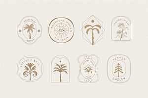 Vector Boho Logo Templates