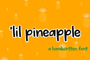'lil pineapple Handwritten Font, a Handwritten Font by Ash Avenue Designs (Thumbnail 1 of 5)