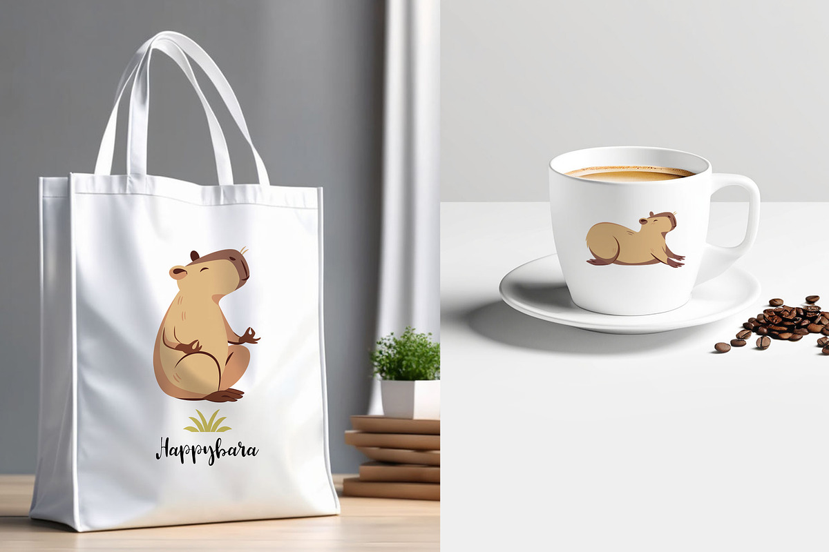Cute Capybara, Characters set, an Animal Illustration by lenlis (Photo 3 of 3)