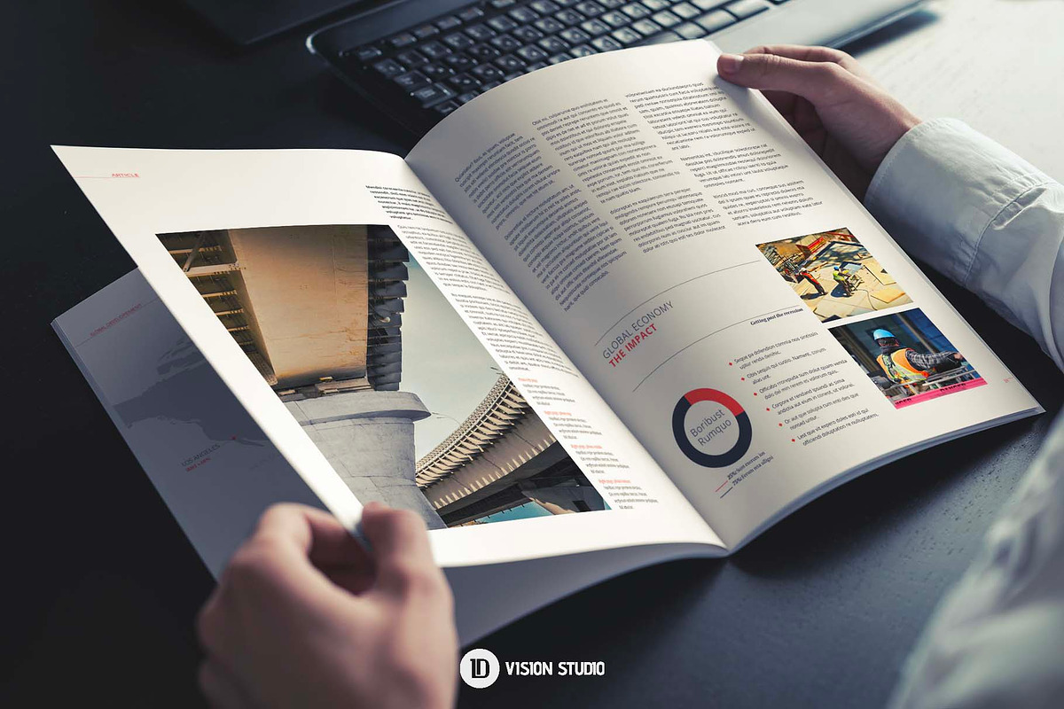 Annual Report InDesign Canva, a Brochure Template by ID Vision Studio (Photo 12 of 17)