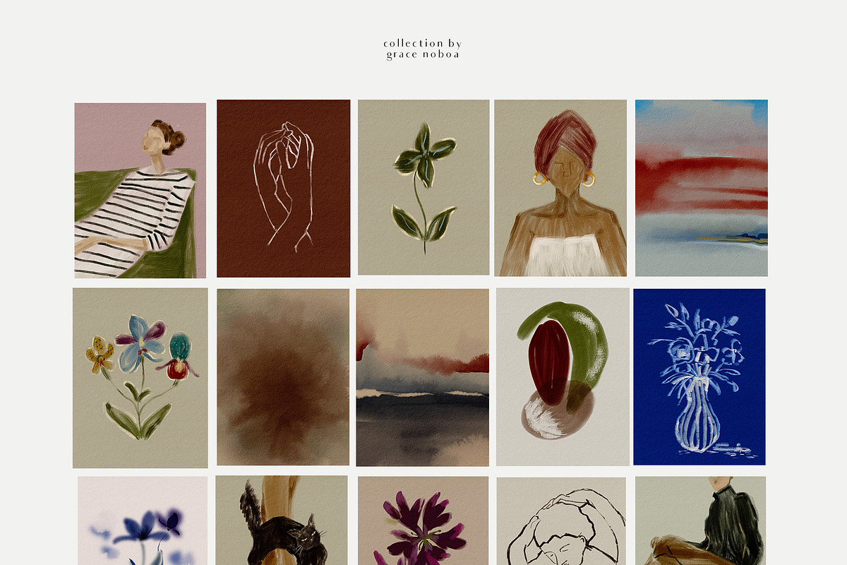 Gallery background prints & posters, a Background Graphic by Grace Noboa Illustrations (Photo 14 of 22)