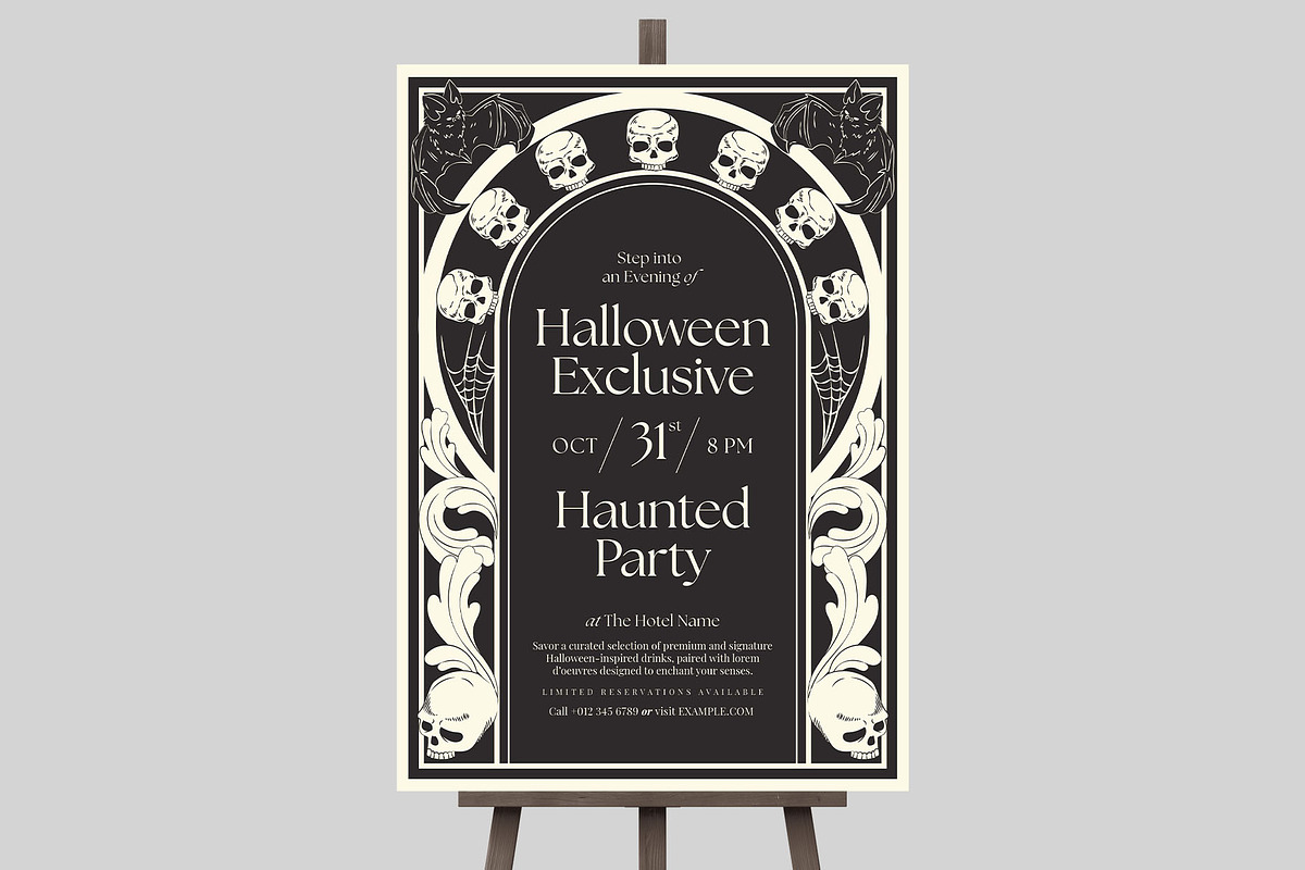 Halloween Party Flyer Template, a Flyer Template by BrandPacks (Photo 4 of 5)