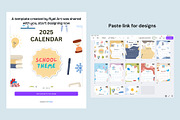 2025 Calendar-School Theme, a Presentation Template by ryelart.design (Thumbnail 3 of 11)