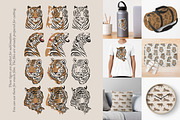 African tigers collection, an Animal Illustration by Siriliadka Dreams (Thumbnail 3 of 6)