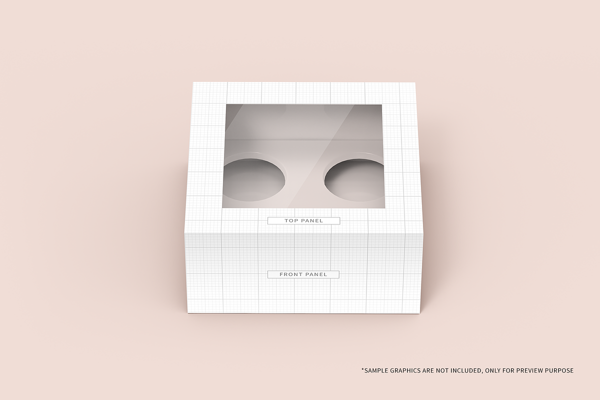 Cupcake Box Packaging Mockups, a Packaging Mockup by shaikerintu (Photo 7 of 17)