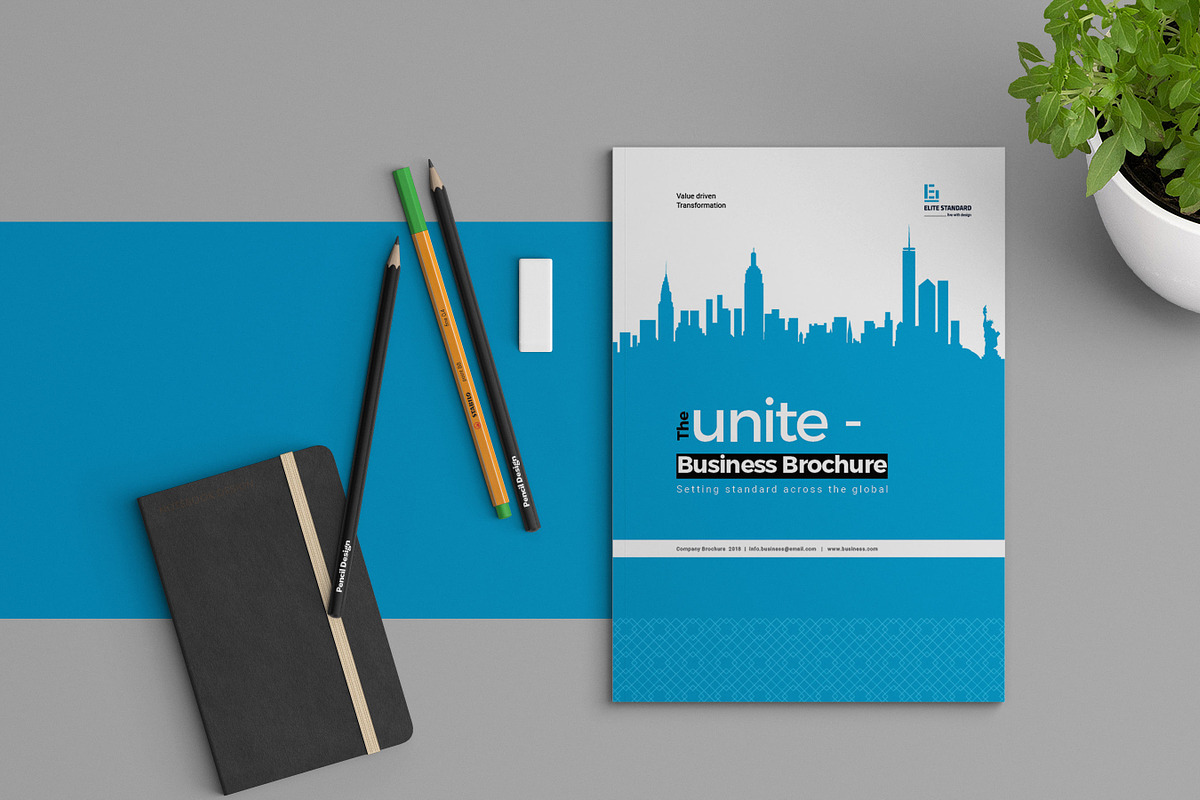 Unite Business Brochure, a Brochure Template by Elite_Standard (Photo 1 of 14)