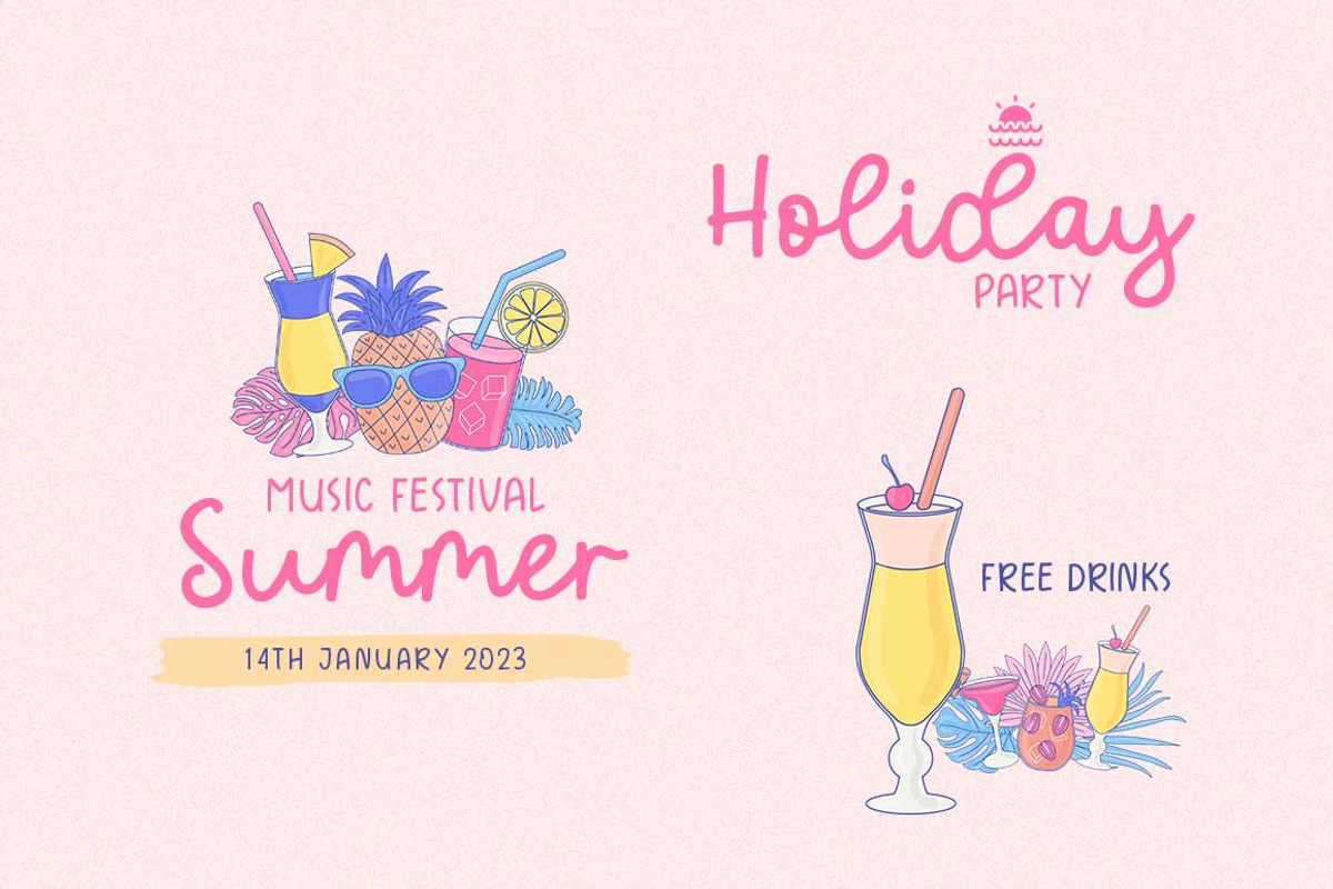 Let's Sparkle | Font Duo, a Script Font by Lucky Type (Photo 3 of 10)