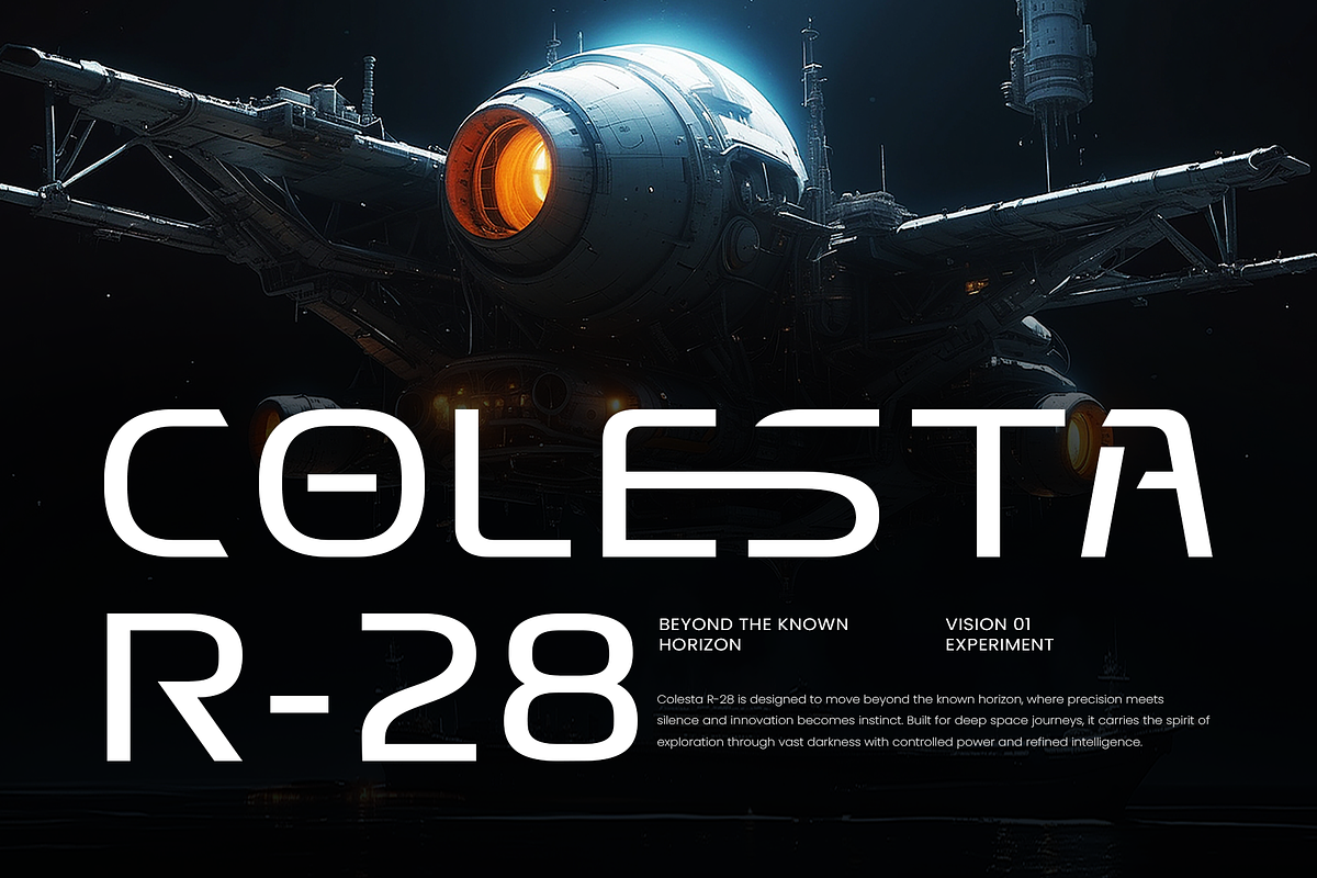 Hyperstelar – Futuristic Font, a Sans Serif Font by Vampstudio (Photo 8 of 13)