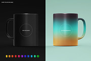 Mug Colored Rim Handle Mockup Set, a Cups & Container Mockup by creatsy2 (Thumbnail 5 of 8)