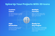 30 3D Communication and Media Icons, an Object 3D Model by Flat Icons (Thumbnail 4 of 8)