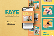 FAYE - Instagram Post, a Social Media Template by ONESADYA (Thumbnail 1 of 8)