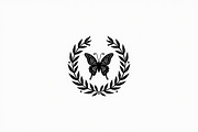 Butterfly Wreath Silhouette Bundle, an Illustration by hafijul (Thumbnail 2 of 7)