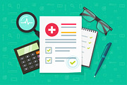 Medical health insurance document, a Healthcare Illustration by vladwel (Thumbnail 3 of 3)