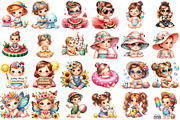 Baby Girl Summer Sublimation Bundle, an Illustration by Sublimation Artist (Thumbnail 2 of 6)