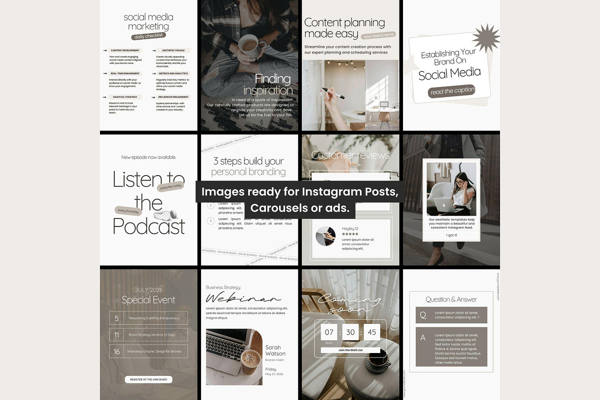 Canva Social Media Graphic Templates, a Social Media Template by Hayley's Digital Hub (Photo 5 of 7)