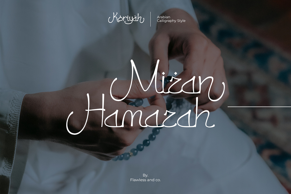 Koriyah - Ramadhan Arabic Font, a Handwritten Font by Flawless And Co (Photo 5 of 9)