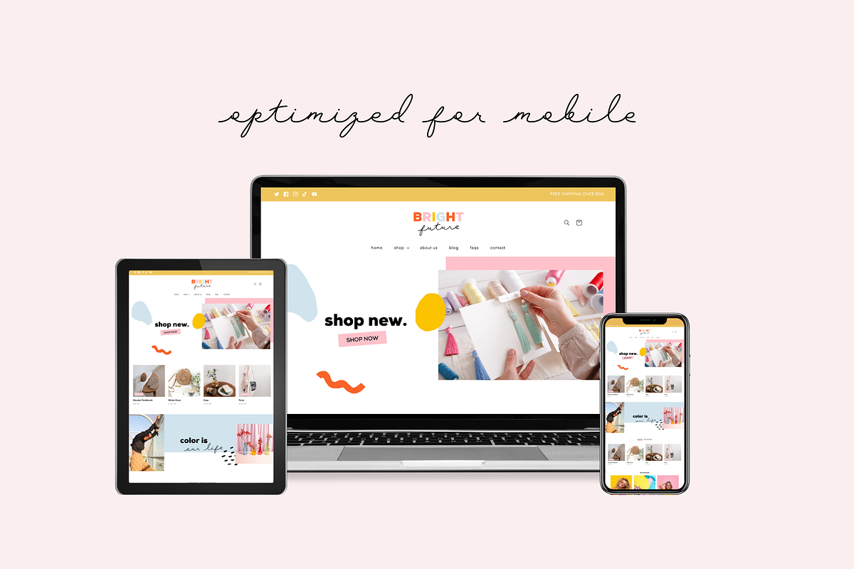 Bright Shopify Theme | Easy to Use, a Shopify Template by Easy Website Themes (Photo 6 of 11)