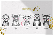 CIRCUS BABIES watercolor set, an Animal Illustration by Natali Smolova (Thumbnail 4 of 8)