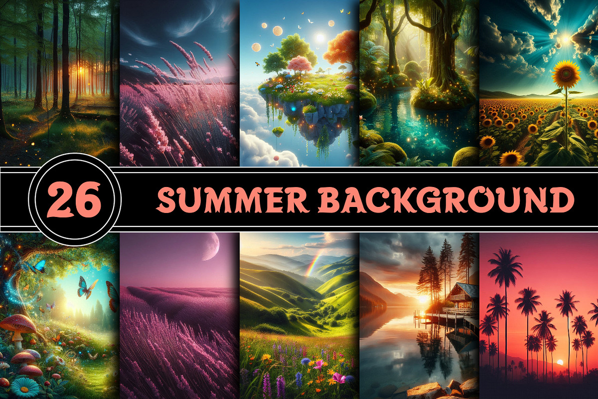 Summer Background, an Illustration by RobertsArt (Photo 1 of 5)