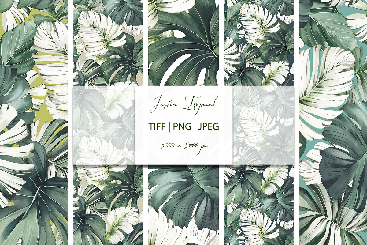 Tropical Seamless Patterns, a Pattern Graphic by Lisima (Photo 3 of 16)