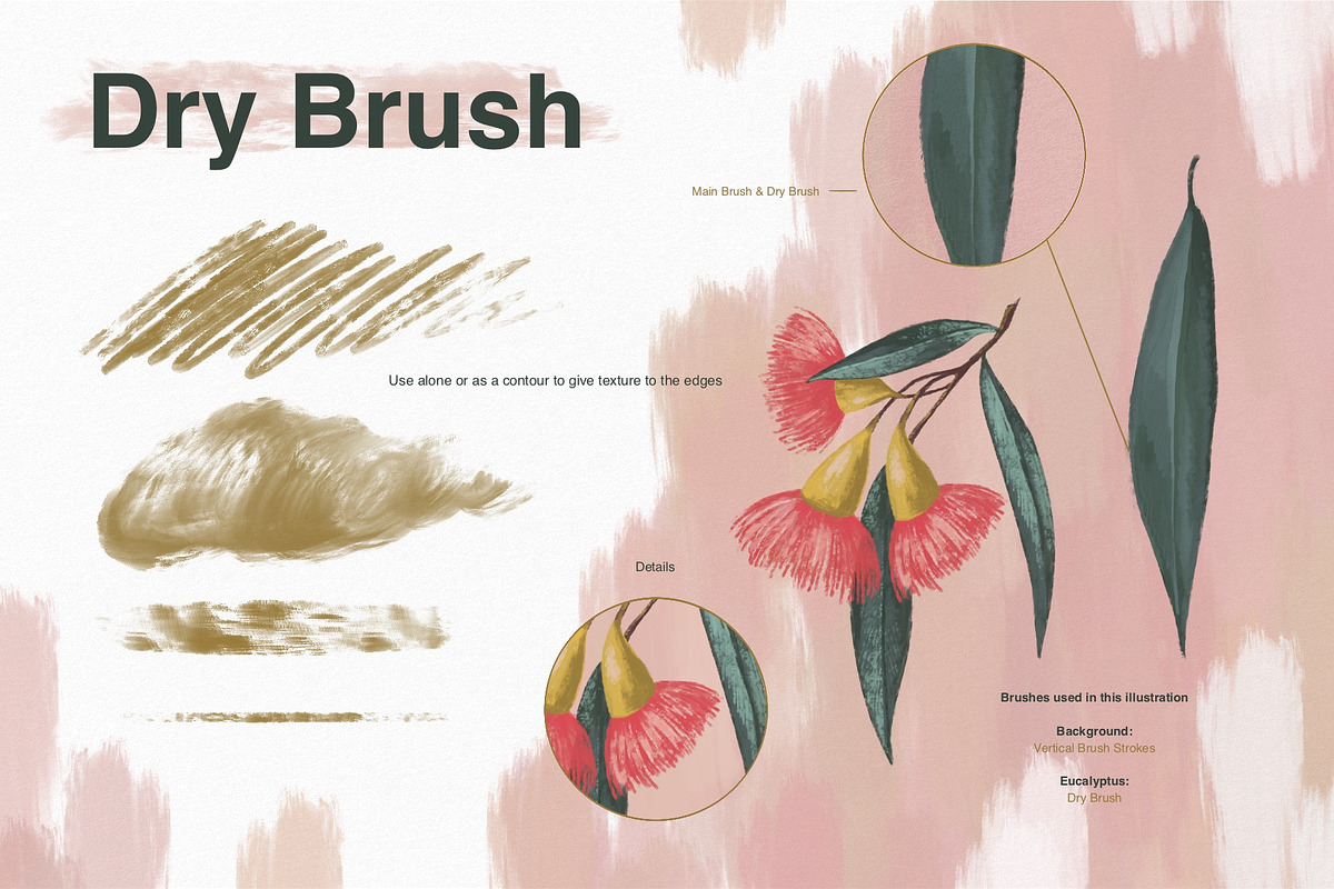 Gouache Brushes for Procreate, a Brush Add-On by Maria Summer (Photo 6 of 8)