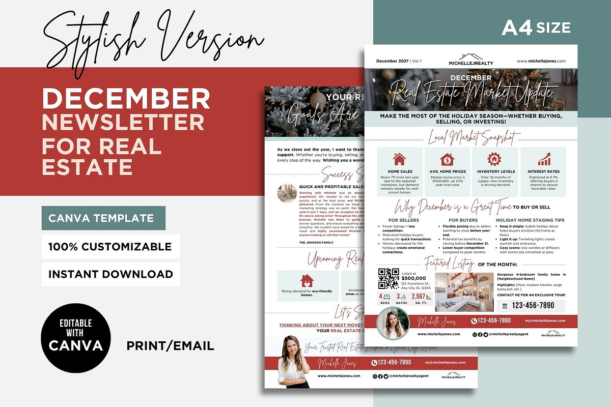 Real Estate Full Year Newsletters preview 6