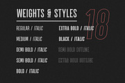 Parkson Sans Serif - 18 Fonts, a Sans Serif Font by Greg Nicholls (Thumbnail 2 of 9)