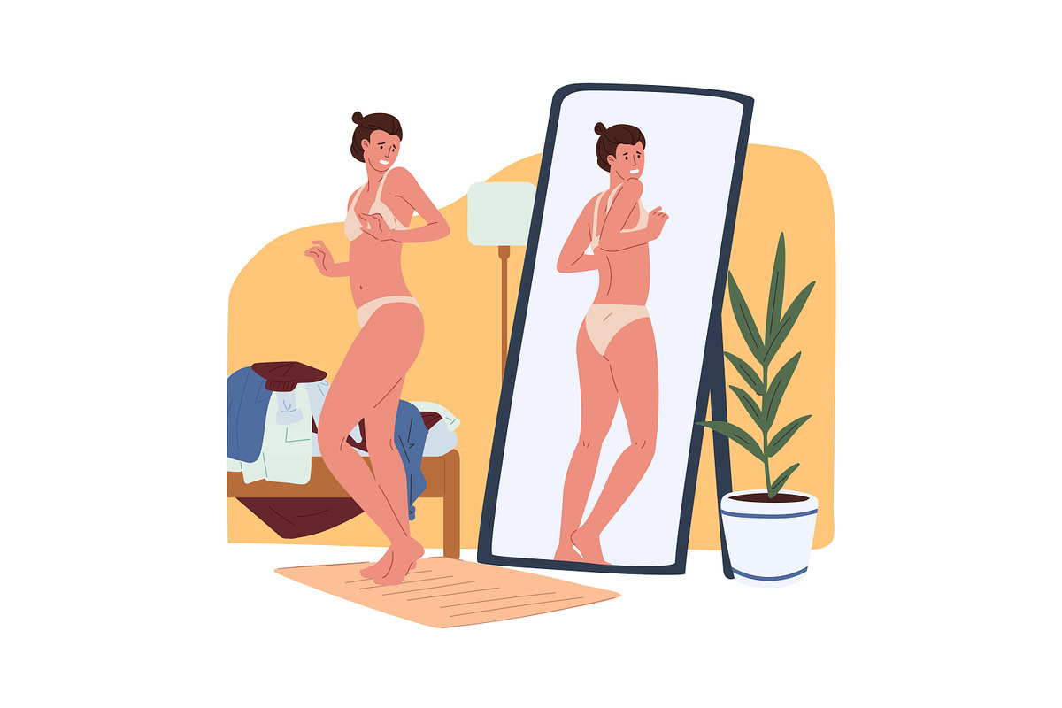 Concept of self-dislike, self-hatred, a Person Illustration by Good Studio (Photo 2 of 4)