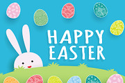Happy Easter coloring page, an Object Graphic by Somjai King (Thumbnail 13 of 16)