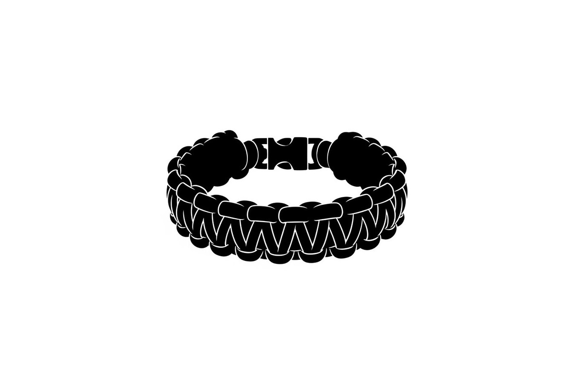 Minimal Black Paracord Bracelet, a Graphic by hafijul (Photo 8 of 11)