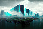 Glitch City Landscapes, an Illustration by OneOrEight (Thumbnail 7 of 20)