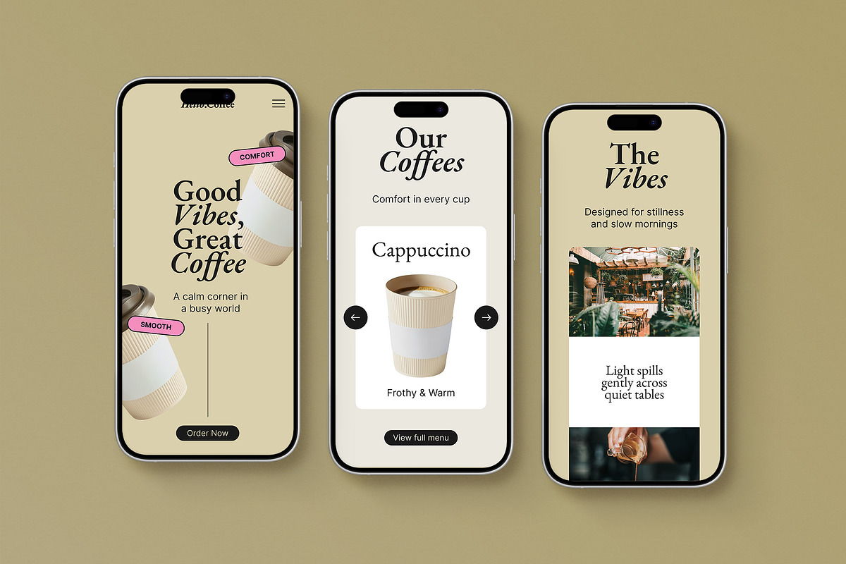 Coffee Shop Figma Landing Page preview 3
