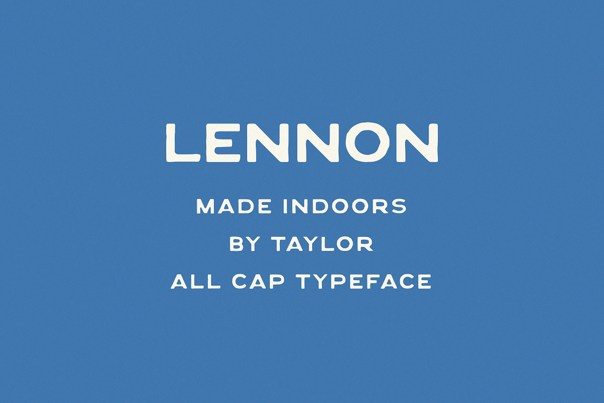 Lennon | A Vintage Display Font, a Handwritten Font by Taylor Penton (Photo 2 of 5)