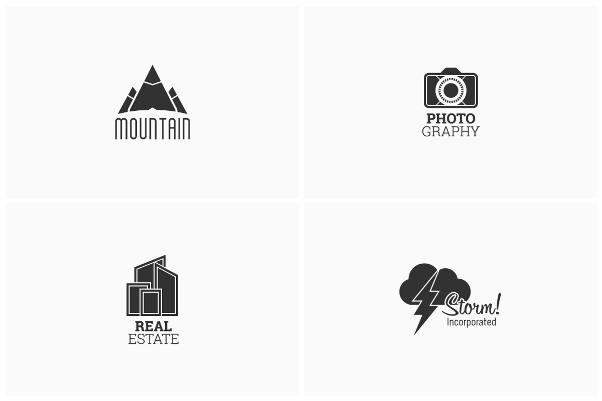 4 Advanced Logo Templates Bundle 1, a Branding & Logo Template by MAOV (Photo 3 of 9)