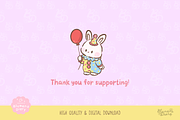 Circus Fantasy Bunny Clipart Set, an Animal Illustration by Blumensdiary (Thumbnail 6 of 6)