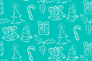 Christmas seamless pattern. Vector., a Pattern Graphic by AnastasiaFlowStudio (Thumbnail 2 of 2)