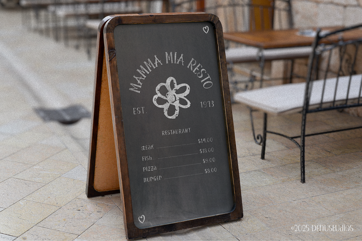 Kanvase Chalks Handwritten Typeface, a Handwritten Font by Denustudios (Photo 9 of 12)