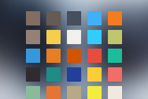 125 Flat Color Swatches