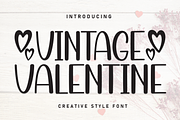 Vintage Valentine | Script Font, a Script Font by Scratchones (Thumbnail 1 of 9)