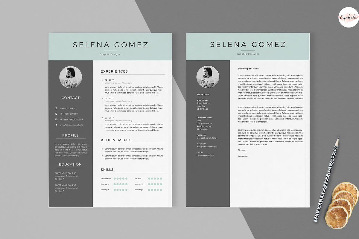 Professional CV Template, a Resume Template by Emaholic Template (Photo 3 of 5)
